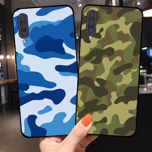 Army camouflage style for Fundas Samsung Galaxy A70 Case A750 A50 A20 A20E A10 A30 s A40 A50S A60 A50 A530 A8 A7 2018 A21S Cases
