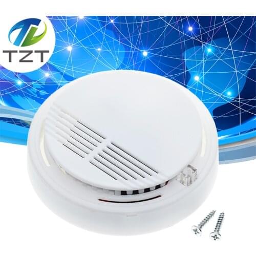 Independent Alarm Fire Smoke Sensor Detector 85dB Photoelectric Monitor Home Security System for Family Guard Office Restaurant
