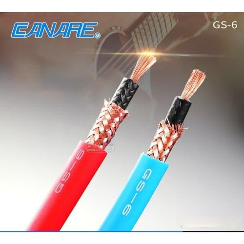 CANARE GS-6 Red Blue Fever Oxygen-Free Copper Coaxial Audio Signal DIY Subwoofer Guitar Cable Speaker Cable