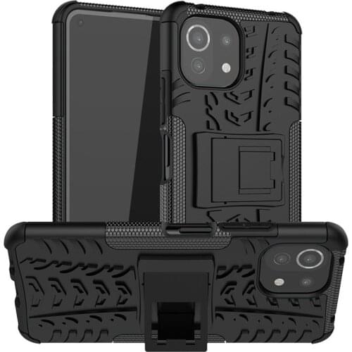 For Xiaomi Mi 11 Lite Case For Xiaomi Mi 11 Lite Cover Shockproof Armor Silicone Protective Phone Bumper For Xiaomi Mi 11 Lite