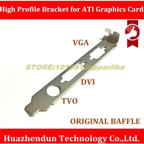 DEBROGLIE 1PCS VGA DVI TVO slot Full Height Expansion Bracket for ATI Video Graphics Card 12CM