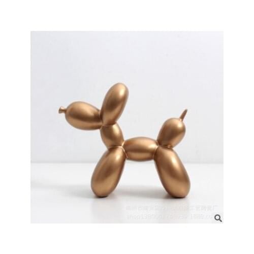 Art Pooping Dog Art Sculpture Resin Craft Abstract Balloon Animal Figurine Statue Home Decor Valentines Gift R1730