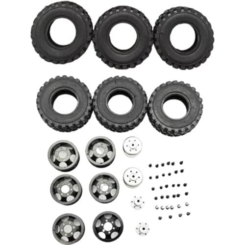 RC Toy Car Wheels and Hubs for WPL JJRC Replacements Modify Parts Black