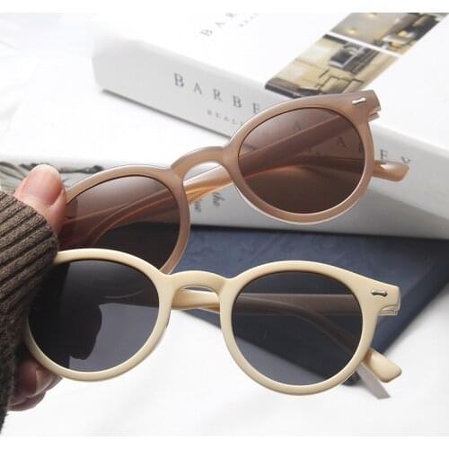 Retro Round Sunglasses Women Design Transparent Female Sun glasses Optical Oculos De Sol Feminino Eyewear