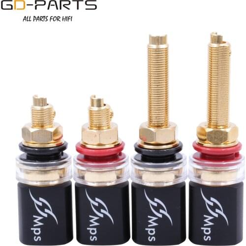 MPS SOUTH POLAR Speaker Binding post Connector Female Banana Jack Shielding HIFI Audio DIY Screw Lock