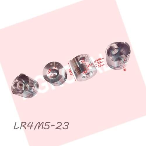 Set of pistons for one engine use for Yituo YTO engine LR4B5-22 , Part number