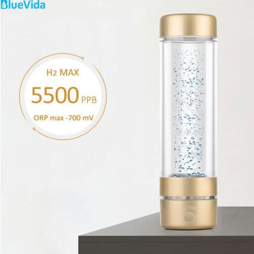 Golden h2life with hydrogen content up to 3700ppb, the best hydrogen water generator water bottle