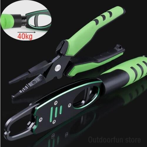 New Aluminum Alloy Fishing Pliers Grip Control Big Fish Lip Tackles Weight Scale Scissor Tackle Tools Saltwater Accessories Carp