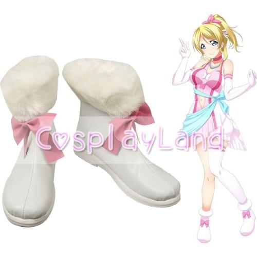 Love Live! Otonokizaka Academy Eli Ayase Cosplay Boots Shoes Women Shoes Costume Customized Accessories Halloween Party Shoes