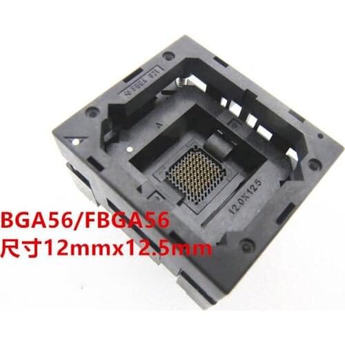 Opentop FBGA056 BGA56 12*12.5mm IC Burning seat Adapter testing seat Test Socket test bench in the stock