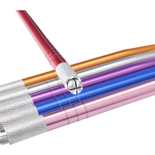 1pcs Microblading Pen Tatoo Eyebrow Permanent Makeup Hand Tools Microblading Holder Stainless Steel Handmade Manual Tattoo Pen