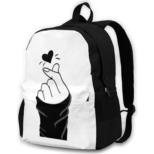 Kpop Backpacks Pattern Nice Polyester Backpack Summer Teenage Bags