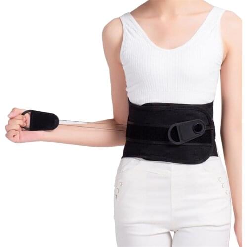 Pulley System Lumbar Support Belt Waist Back Spine Disc Herniation Orthopedic Strain Pain Relief Posture Decompression Corset