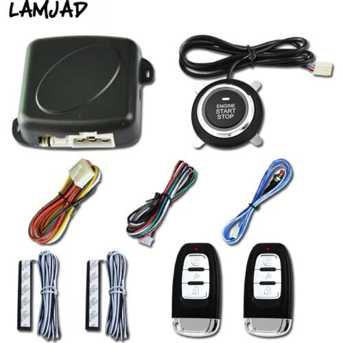 LAMJAD pke keyless entry system start stop remote central locking engine start stop car alarm system push start remote DFDF