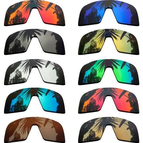 PAZZERBY Polarized Mirrored Coating Replacement Lenses for-Oakley Sutro Frame Multi-Colors