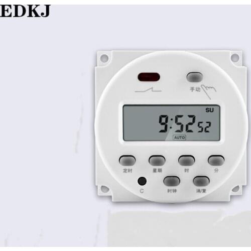 CN101A Timer Switch AC/DC 12V 24V 110V 120V 220V 230V 240V Digital LCD Power Week Mini Programmable Time Switch Relay 8A to 16A
