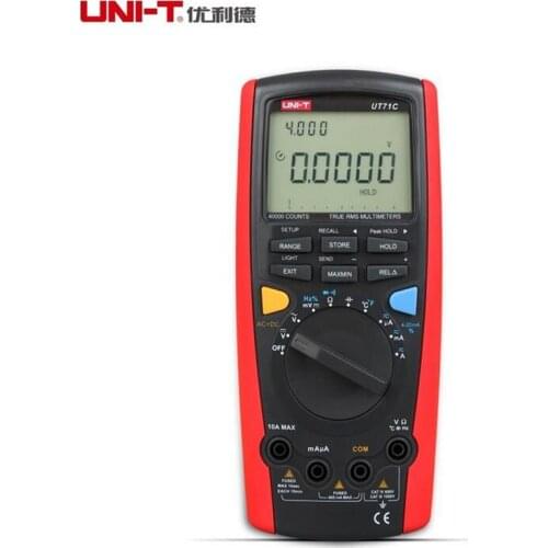 UNI-T UT71C Intelligent LCD Digital Volt Ampere Ohm Capacitance Temp Tester Meter
