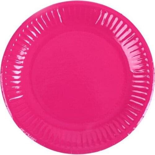 10pcs/pack Family Party Paper Plate Dish Round Plates Party Supplies Disposable Plates Color Cardboard Art Painting Plate