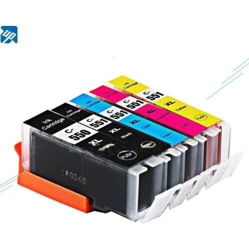 10PK PGI-550 cli-551 pgi550 ink Cartridge for Canon IP7250 MG5450 MX925 MG5550 MG6450 MG5650 MG6650 IX6850 MX725 MX925 with ink