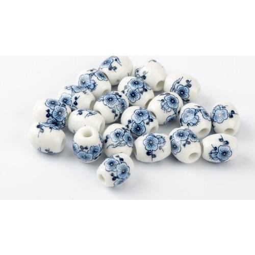 12# 40pcs Barrel Shape Sphere Ceramic beads round for bracelet making Quality Ceramics beads #A219A
