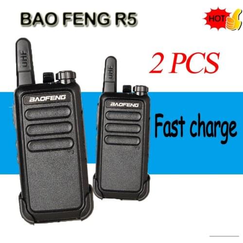 2 PCS) BAOFENG MINI Walkie Talkie Portable profession Handheld Ham Radio Communicator HF Transceiver woki toki walkie-talkies