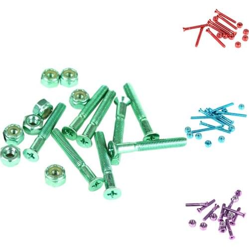 AKAGEAR 8Pcs Skateboard Screws For Installing Trucks Skateboarding Truck Gilt Screws Hardware