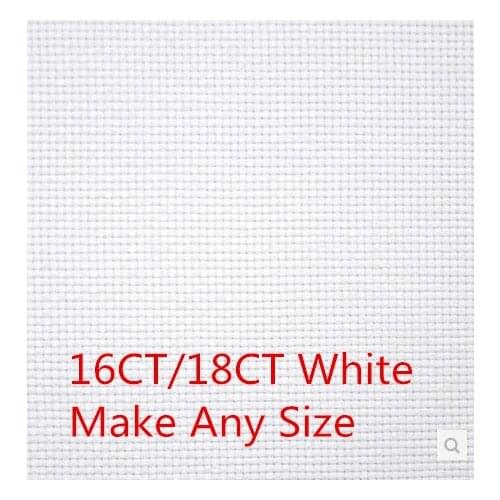 Factory Shop 16CT OR 18CT Fabric Canvas Cross Stitch Aida Cloth 150x50cm Free Shipping