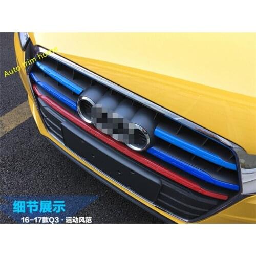 Lapetus Exterior Refit Kit Car Styling Front Grille Grill Cover Trim For Audi Q3 2016 2017 2018 Plastic / Auto Accessories