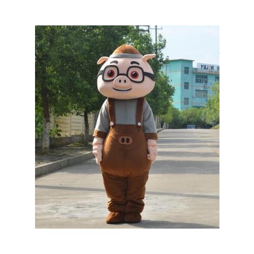 GG Bond Pig Mascot Costume Suit Halloween Party Game Dress Outfit Adult Cosplay Mascot