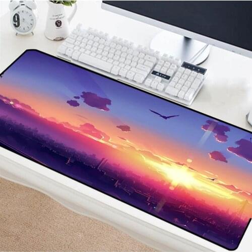 Mairuige Beautiful scenery mouse pad sunset sky table pad computer notebook essential high quality non-slip keyboard pad