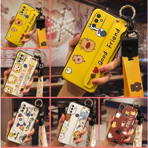 Cartoon Phone Holder Phone Case For OnePlus Nord N100/1+Nord N100 Cute Soft Case Kickstand New