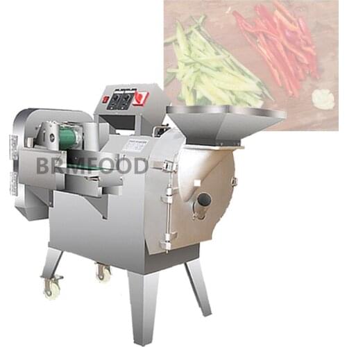 Double Head Vegetable Cutting Machine Electric Commercial Vegetable Cutter Food Chopper For Chili Onion Ginger