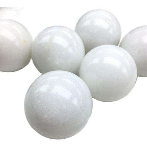 Natural white marble care ball handball jade massage ball hand grip fitness ball middle-aged gift
