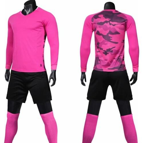 Autumn Winter Adult Soccer Jerseys Long Sleeves Sportswear Football Training Suits Soccer Uniforms Athletic Wear Tracksuits