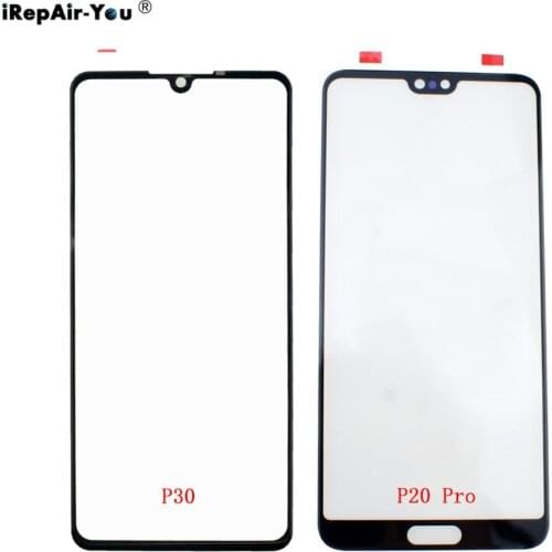Front Outer Glass Lens For Huawei P30 lite P20 Pro Honor 8X 10 20 V10 V20 30 Mate 20 Touch Screen Panel Glass Replacement Repair
