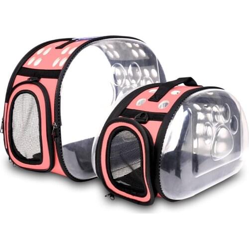 Portable Travel Pet Bag Outdoor Puppy Dog Cat Carrier Bags Shoulder Package Handbag Foldable EVA Material Soft Pets Dog Bag
