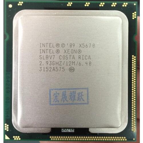 Intel Xeon Processor X5670 (12M Cache, 2.93 GHz, 6.40 GT/s Intel QPI) LGA1366 PC computer Server CPU