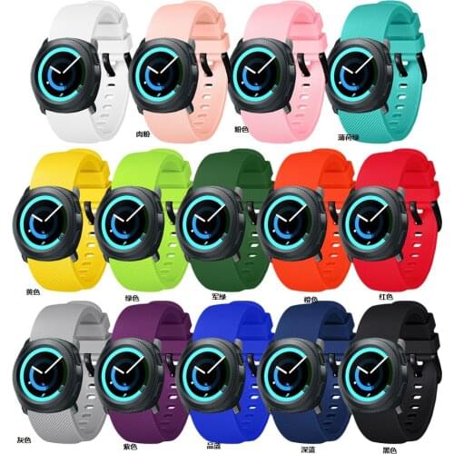 20mm Silicone bands for Samsung Galaxy 42mm Active Watch Gear sport Band For Samsung Active 2 40 44mm Replacement Bracelet Strap