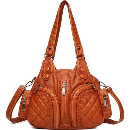 Luxury Handbag Women Bags Designer 2021 Female Soft Leather Shoulder Bag Vintage Women Messenger Bags Ladies Tote Bag Sac A Main