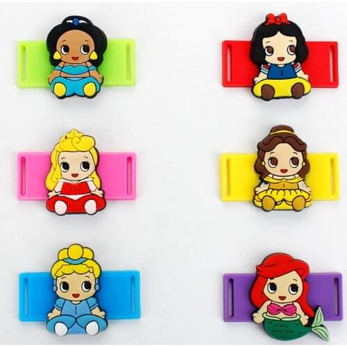 50pcs/lot Disney Cartoon Shoelaces Buckle Shoelace Winder Silicone Buckle Shoelaces Accessories DIY Sneaker Kits Shoe Decoration