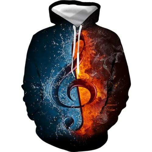2020 new colorful note hoodie 3D sweatshirt men and women hooded loose autumn and winter coat street clothing jacket hoodies