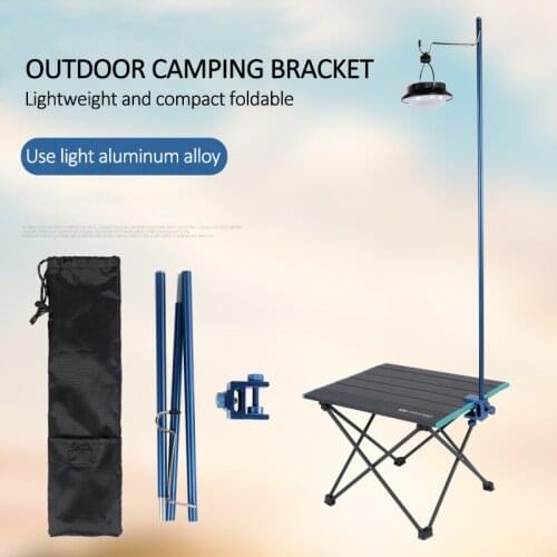 Outdoor Light Lantern Hanger Camping Equipment Aluminum Alloy Lights Pole Table Lantern Pole Multi Tools Camping Lantern Stand