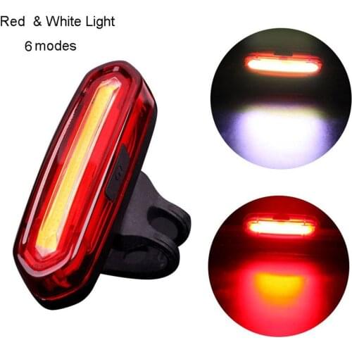 Bicycle LED Tail Light Bicycle Front Row Tail Light + Five Black Nylon Cable Ties Bicycle Bicycle Lights for Night Riding