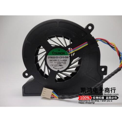 CPU cooling fan for Dell Inspiron One 2320 2330 9010 9020 VOSTRO 360 EFB0201S1-C010-S99 DC12V 0.44A 5.28W 3WY43 03WY43