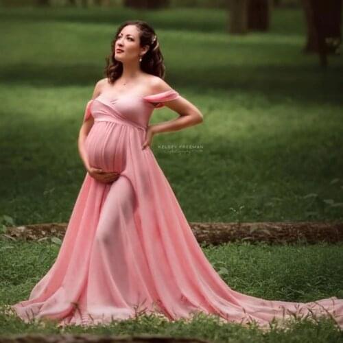 YUXU Off Shoulder Maternity Dresses