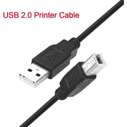 1.5M/3M/5M USB 2.0 Print Cable USB Type A to B Male to Male 480Mbps High Speed Printer Cable For USB Printer Scanner Copier