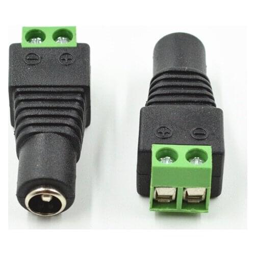 10 x Male + 10 x Female 2.1x5.5mm DC Power Cable Jack Adapter Connector Plug Led Strip CCTV Camera Use 12V