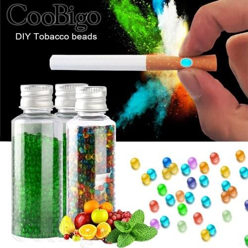 1000pcs Cigarette Pops Beads Fruit Coffee Mint Flavor Holder Capsule Explosion Brush Ball Filter Smoking Gift Accessories