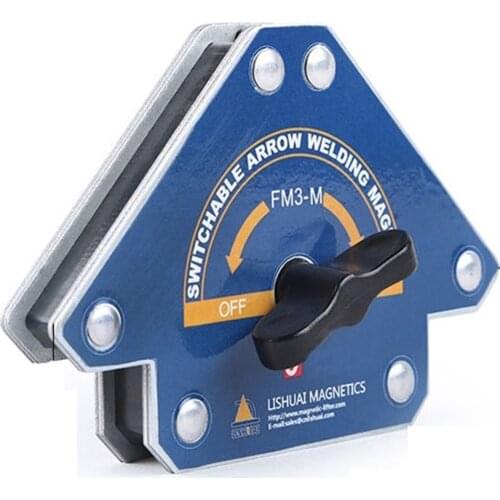 2 Pcs FM3-M Welding Holder Magnetic Multi-Angle Solder Arrow Strong Magnet Weld Fixer Positioner Auxiliary Locator Tool 30KG