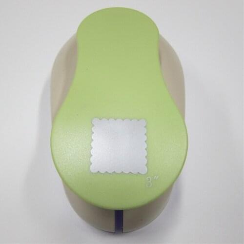 3'' wave square Large DIY Craft Punch for Scrapbooking Punch Handmade Cut Card Hole Puncher For DIY Gift Card Paper Hole Punch